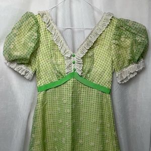 Vintage 70s Montgomery Ward Prairie Dress